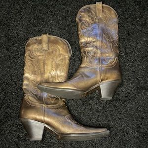 Maria Lya Brown Leather Cowgirl Boots